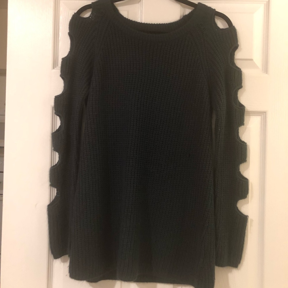 Kiki La Rue Cut Out Sweater Teal Size S